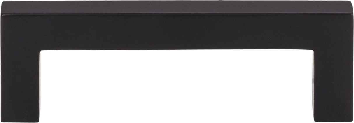 Elements 625-3MB 3" Center-to-Center Matte Black Square Stanton Cabinet Bar Pull