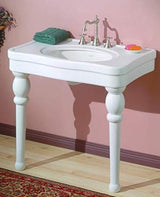 Cheviot Astoria Console Sink | Fireclay | White