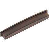 Jeffrey Alexander 141-192DBAC 192 mm Center Brushed Oil Rubbed Bronze Square-to-Center Square Renzo Cabinet Cup Pull