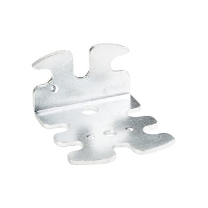Hardware Resources 430ZN 42 mm x 47 mm x 23 mm Zinc Plated Euro Bracket with 32 mm Hole Spacing