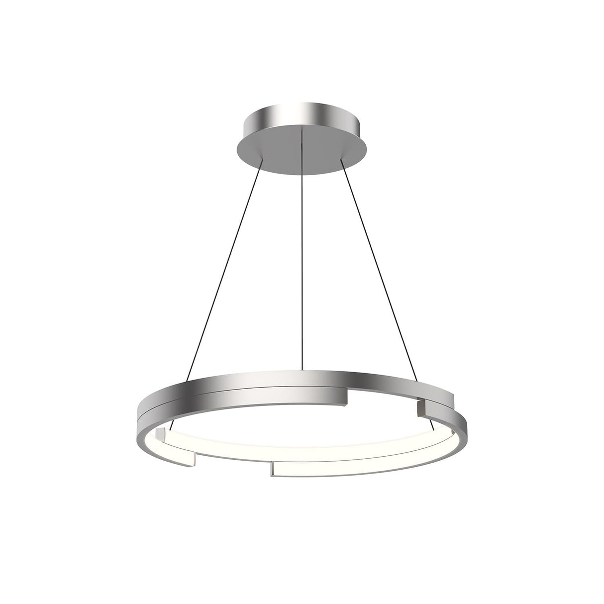 Kuzco PD52719-BN ANELLO MINOR 19" PENDANT BRUSHED NICKEL 46W 120VAC WITH LED DRIVER 3000K 90CRI