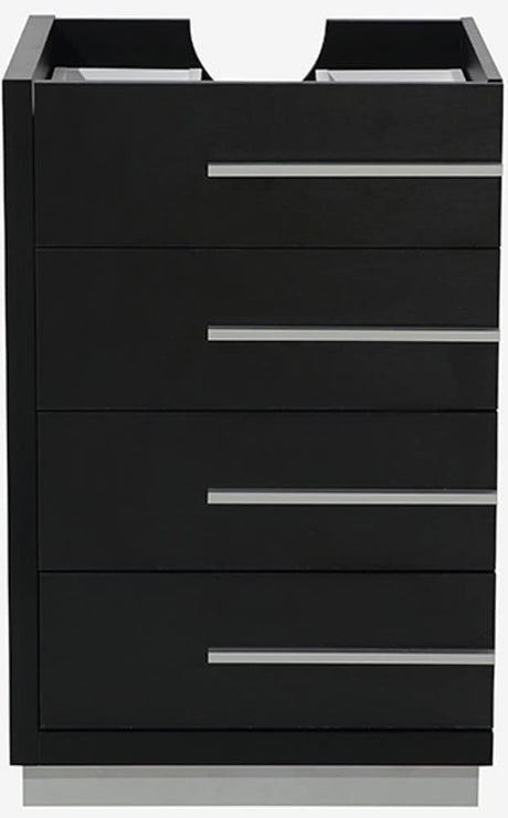 Fresca FCB8024BW Fresca Livello 24" Black Modern Bathroom Cabinet