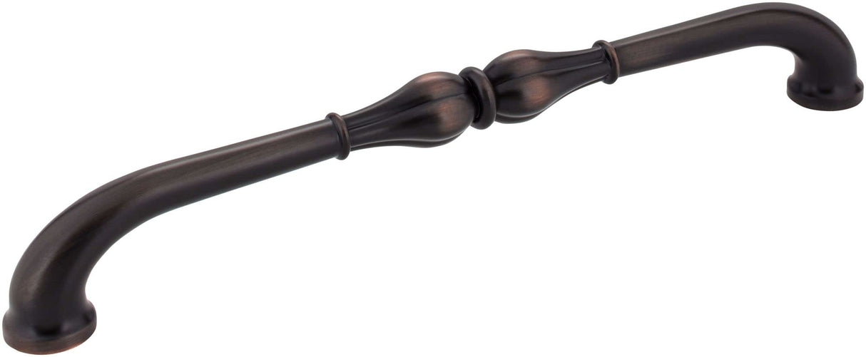 Jeffrey Alexander 818-12DBAC 12" Center-to-Center Brushed Oil Rubbed Bronze Bella Appliance Handle