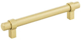 Jeffrey Alexander 5128BG 128 mm Center-to-Center Brushed Gold Key Grande Cabinet Bar Pull