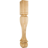 Hardware Resources P13-6-42-ALD 6" W x 6" D x 42" H Alder Footed Square Post