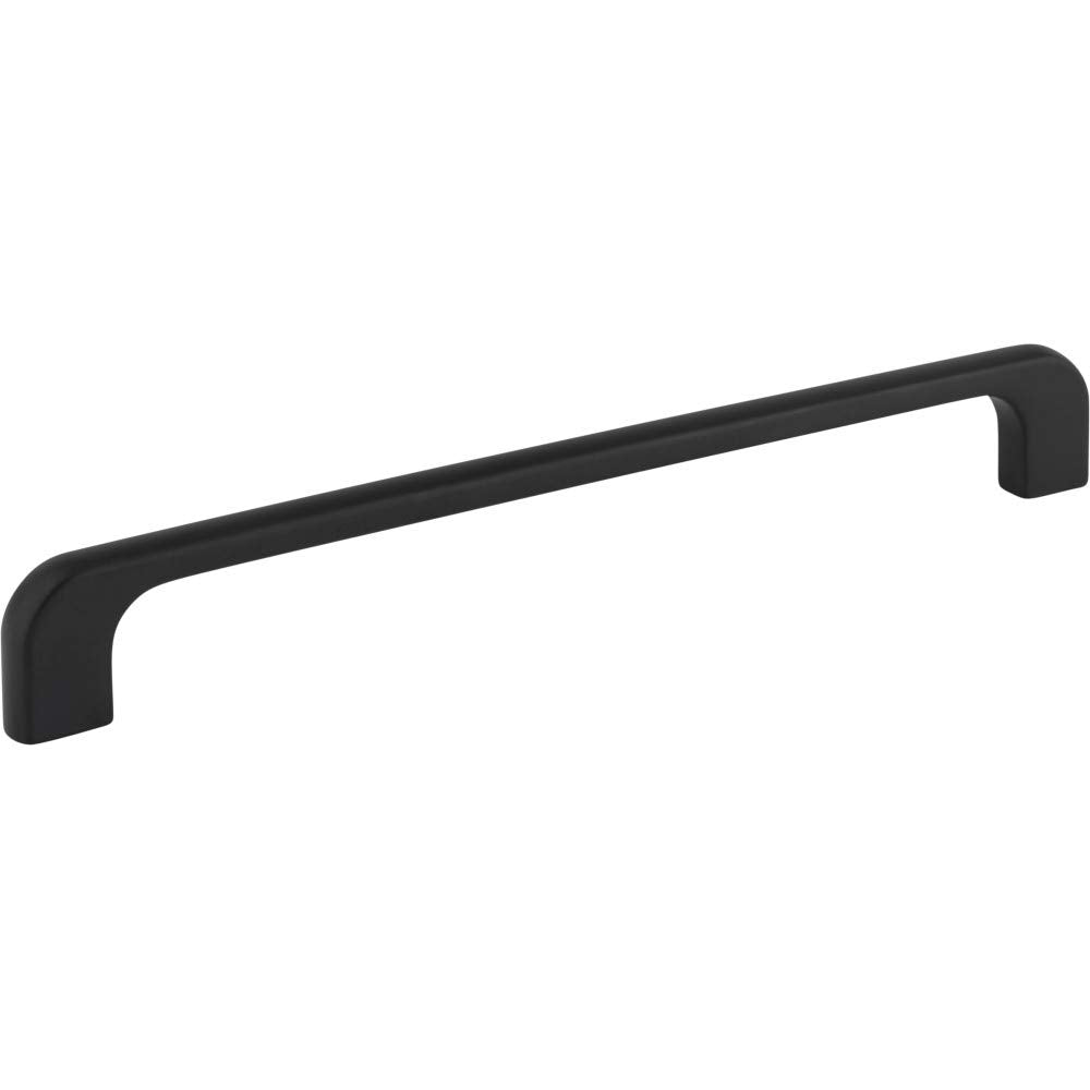 Jeffrey Alexander 264-192MB 192 mm Center-to-Center Matte Black Alvar Cabinet Pull