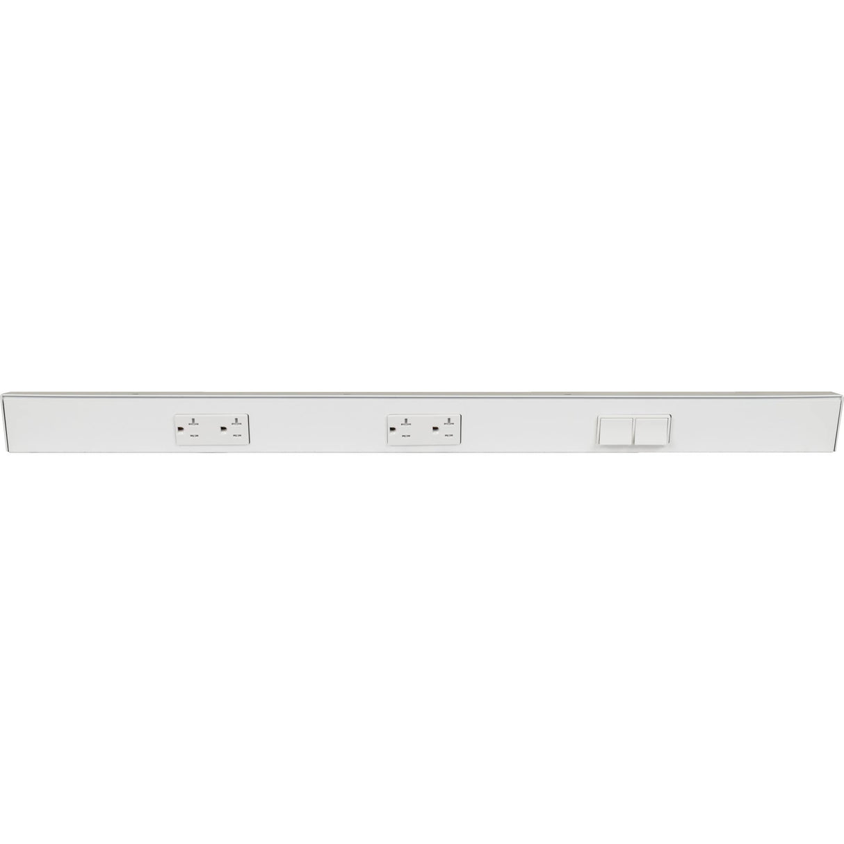 Task Lighting TRS30-3W-WT-RS 30" TR Switch Series Angle Power Strip, Right Switches, White Finish, White Switches and Receptacles