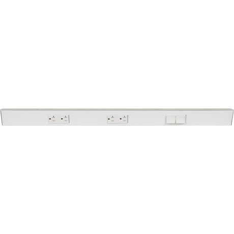 Task Lighting TRS30-3W-WT-RS 30" TR Switch Series Angle Power Strip, Right Switches, White Finish, White Switches and Receptacles