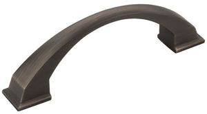 Jeffrey Alexander 944-96BNBDL 96 mm Center-to-Center Brushed Pewter Arched Roman Cabinet Pull