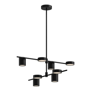 Kuzco CH96840-BK JAYDEN 40" CHANDELIER TEXTURED BLACK 120V TRIAC/ELV LED 3000K 90CRI 57W