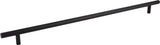 Elements 719SSMB 640 mm Center-to-Center Hollow Matte Black Stainless Steel Naples Cabinet Bar Pull