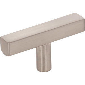 Jeffrey Alexander 845TL-SN 2-1/4" Satin Nickel Dominique Cabinet "T" Knob