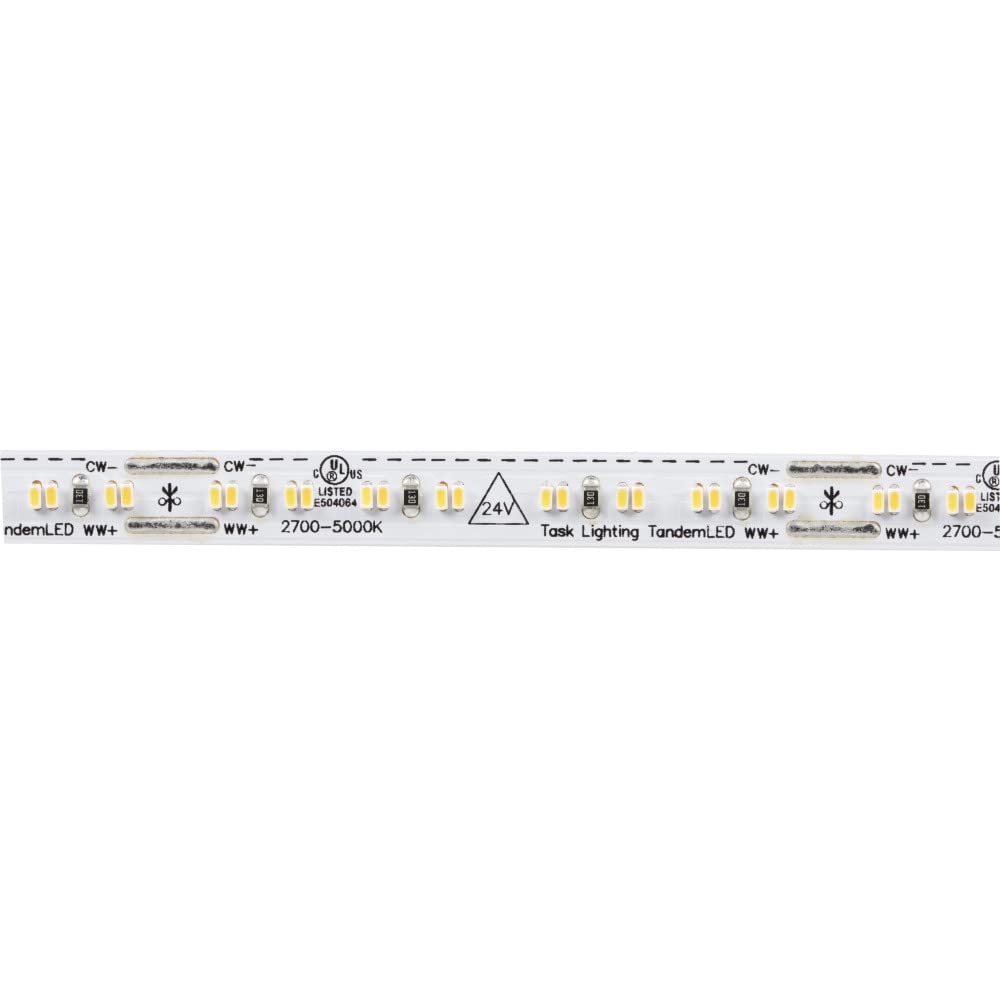 Task Lighting L-T600-100-24V 100 ft 300 Lumens/Ft Tunable-White 24V Tape Light with TandemLED Technology