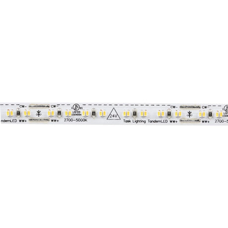 Task Lighting L-T600-100-24V 100 ft 300 Lumens/Ft Tunable-White 24V Tape Light with TandemLED Technology
