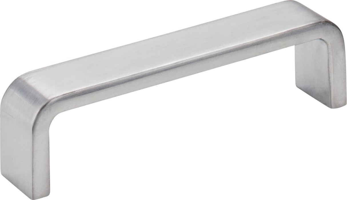 Elements 193-96BC 96 mm Center-to-Center Brushed Chrome Square Asher Cabinet Pull