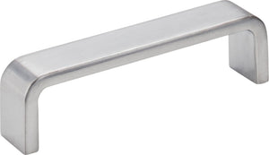 Elements 193-96BC 96 mm Center-to-Center Brushed Chrome Square Asher Cabinet Pull
