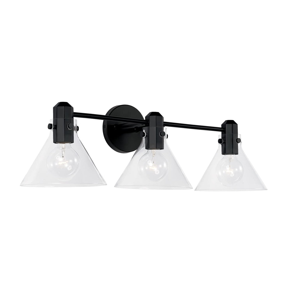 Capital Lighting 145831MB-528 Greer 3 Light Vanity Matte Black