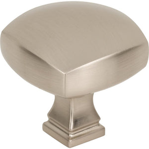 Jeffrey Alexander 278L-SN 1-3/8" Overall Length Satin Nickel Square Audrey Cabinet Knob