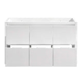 Fresca FCB8448WH Fresca Valencia 48" Glossy White Free Standing Single Sink Modern Bathroom Cabinet