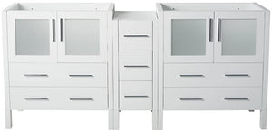 Fresca FCB62-301230WH Fresca Torino 72" White Modern Bathroom Cabinets