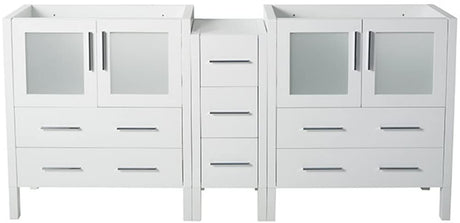 Fresca FCB62-301230WH Fresca Torino 72" White Modern Bathroom Cabinets