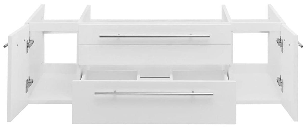 Fresca FCB6148GR-UNS Fresca Lucera 48" Gray Wall Hung Undermount Sink Modern Bathroom Cabinet