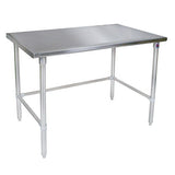 John Boos ST6-30108GBK Worktable with Galvanized Base, Stainless Steel, 6 Legs, 108" W x 30" D 35-3/4" h