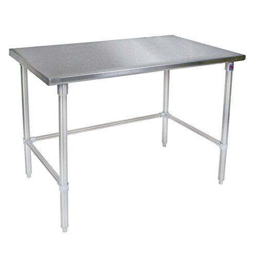 John Boos ST6-3684GBK Worktable with Galvanized Base, Stainless Steel, 6 Legs, 84" W x 36" D 35-3/4" h