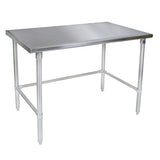 John Boos ST6-3084GBK Worktable with Galvanized Base, Stainless Steel, 6 Legs, 84" W x 30" D 35-3/4" h
