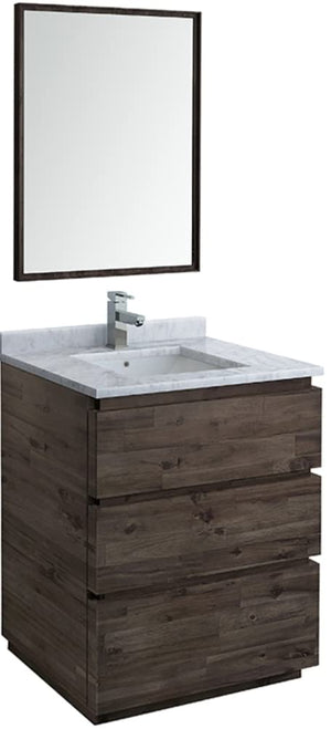 Fresca FVN3130ACA-FC Fresca Formosa 30" Floor Standing Modern Bathroom Vanity w/ Mirror