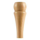 Hardware Resources BF15-1-8-CH 3" W x 3" D x 8" H Cherry Round Contemporary Bun Foot