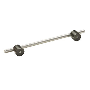 Amerock Cabinet Pull Matte Black/Polished Nickel 7-9/16 inch (192 mm) Center to Center Transcendent 1 Pack Drawer Pull Drawer Handle Cabinet Hardware