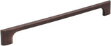 Jeffrey Alexander 286-224DBAC 224 mm Center-to-Center Brushed Oil Rubbed Bronze Asymmetrical Leyton Cabinet Pull