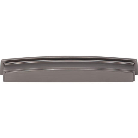 Jeffrey Alexander 141-192BNBDL 192 mm Center Brushed Pewter Square-to-Center Square Renzo Cabinet Cup Pull