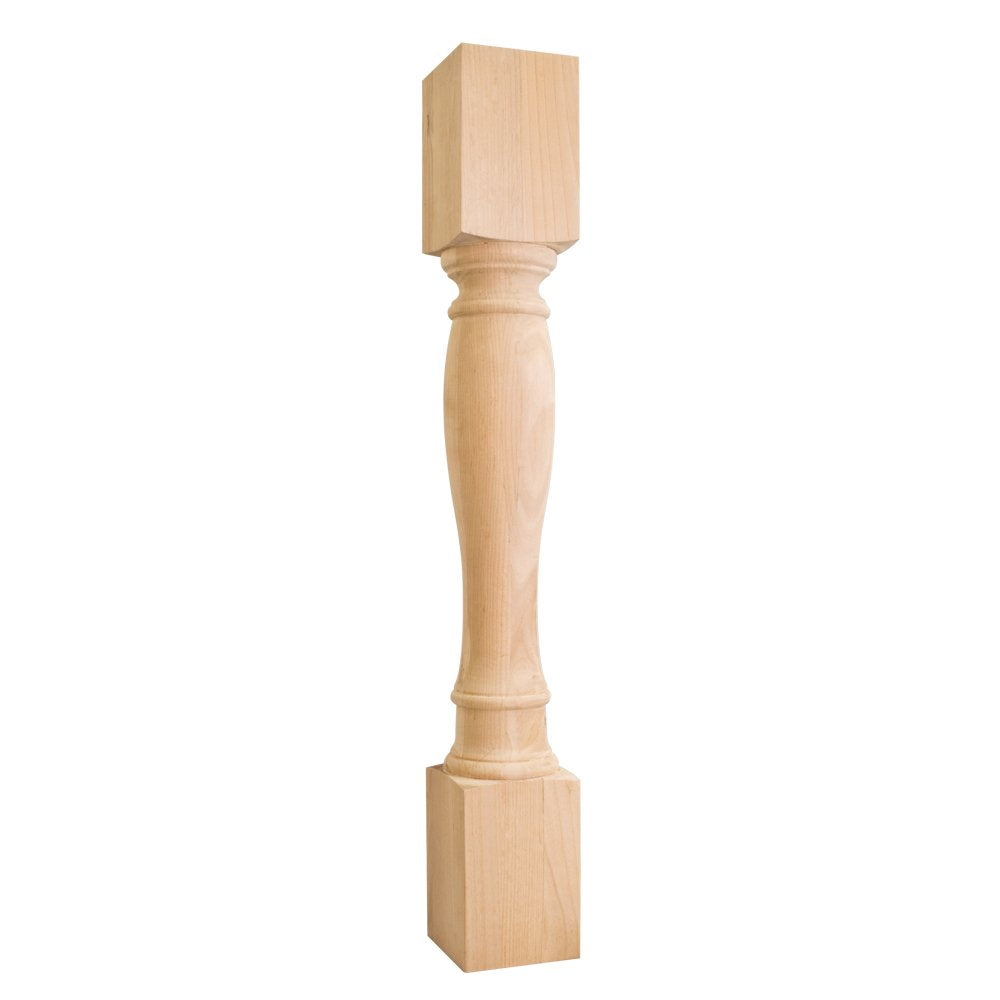 Hardware Resources P1-5-36MP 5" W x 5" D x 35-1/2" H Hard Maple Turned Post
