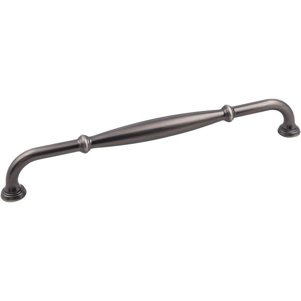 Jeffrey Alexander 658-12BNBDL 12" Center-to-Center Brushed Pewter Tiffany Appliance Handle