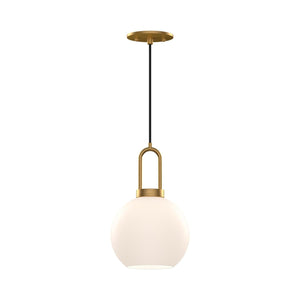 Alora PD601608BNCL SOJI 8" PD BRUSHED NICKEL CLEAR GLASS CORD 72 1X60W E26