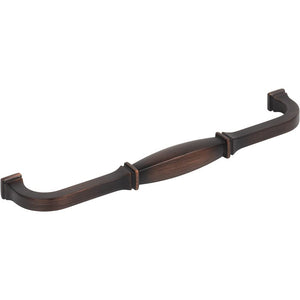 Jeffrey Alexander 278-192DBAC 192 mm Center-to-Center Brushed Oil Rubbed Bronze Audrey Cabinet Pull