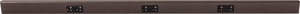 Task Lighting TR48-3BD-P-BZ 48" TR Series Angle Power Strip, Bronze Finish, Black Receptacles