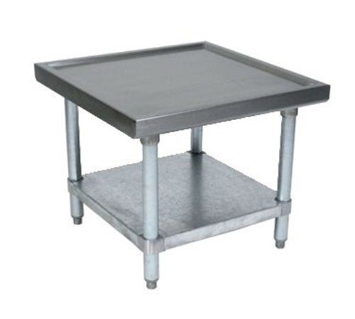John Boos MS4-3030GSK Stainless Steel Heavy Duty Machine Stand, Galvanized Legs and Undershelves, 30" Length x Width