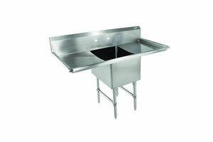 John Boos 1B18244-2D18 B Series 1 Compartment Stainless Steel Sink, 18