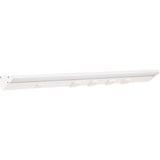 Task Lighting LP24QD8NDWWT30 24-1/2" 800 Lumen Direct Voltage DV Lighted Power Strip, White Finish, White Receptacles, 3000K Soft White