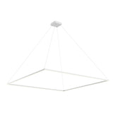 Kuzco PD88172-WH PIAZZA 72" PENDANT WH TEXTURED DOWN ONLY DUO CANOPY 930 TRIAC 120 162W