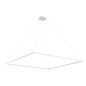 Kuzco PD88172-WH PIAZZA 72" PENDANT WH TEXTURED DOWN ONLY DUO CANOPY 930 TRIAC 120 162W