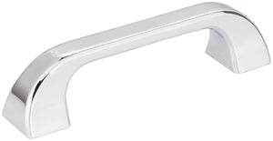 Jeffrey Alexander 972-96PC 96 mm Center-to-Center Polished Chrome Square Marlo Cabinet Pull