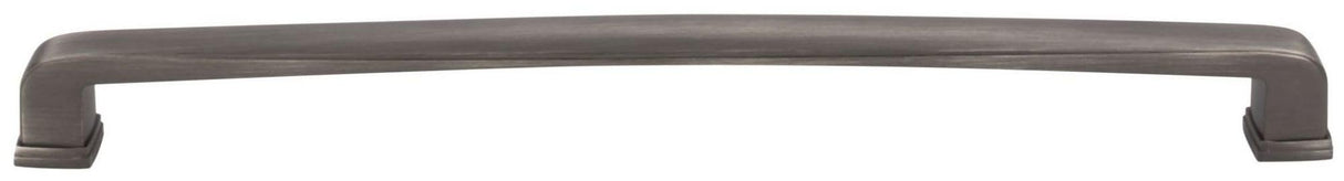 Jeffrey Alexander 1092-12AB 12" Center-to-Center Brushed Antique Brass Square Milan 1 Appliance Handle