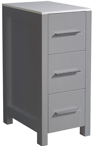 Fresca FST6212GR Fresca Torino 12" Gray Bathroom Linen Side Cabinet