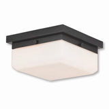 Livex 65536-92 Transitional Two Light Wall Sconce/Ceiling Mount from Allure Collection Dark Finish, English Bronze (3.88x8.00x8.00)