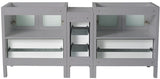 Fresca FCB62-301230GR Fresca Torino 72" Gray Modern Bathroom Cabinets