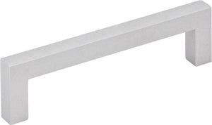 Elements 625-96MS 96 mm Center-to-Center Matte Silver Square Stanton Cabinet Bar Pull
